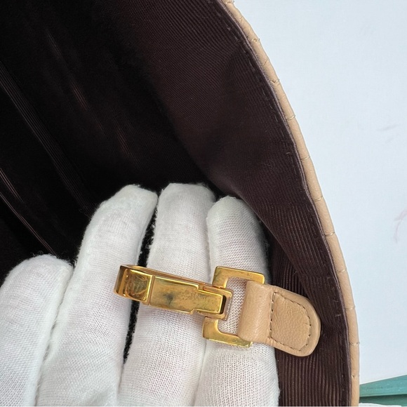 BALLY Shoulder Bag Handbag Leather Beige Crossbody Bag - Picture 9 of 16